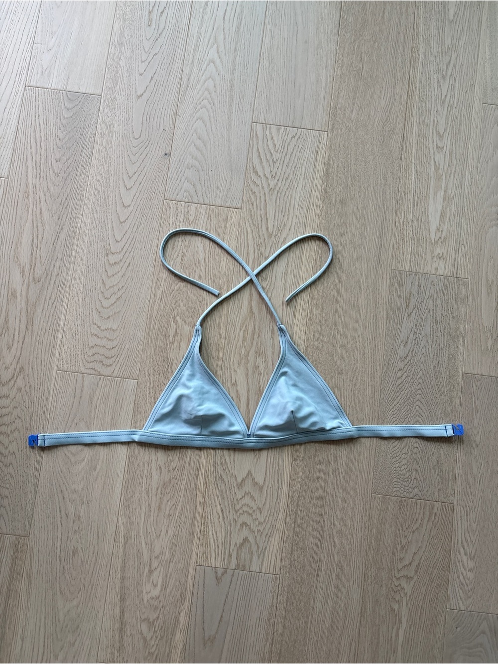 Christina Light blue bikini halter top - Size 12 Girls